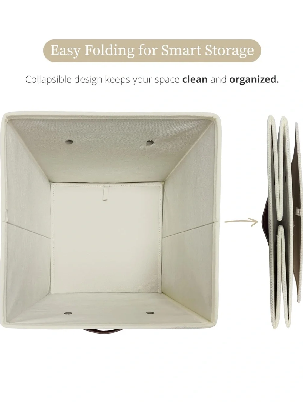 DECOMOMO Storage Bins, Cube Storage Bin with Labels 13